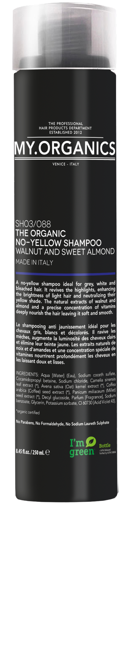 The Organic No-Yellow Shampoo 250ml